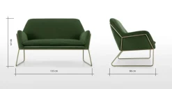 Frame Loveseat – Verde Césped