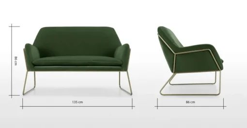 Frame Loveseat – Verde Césped