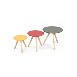 Juego de 3 Mesas Auxiliares Orion – Multicolor