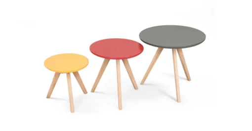 Juego de 3 Mesas Auxiliares Orion – Multicolor