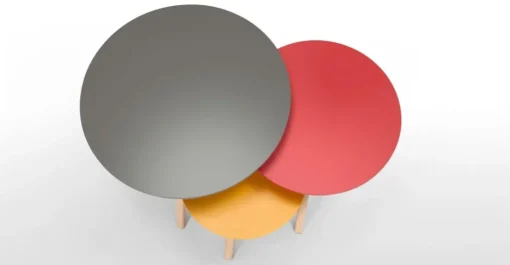 Juego de 3 Mesas Auxiliares Orion – Multicolor