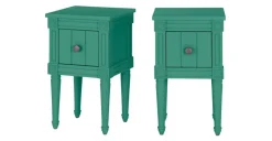 Juego de 2 Mesitas de Noche Vintage Bourbon – Verde