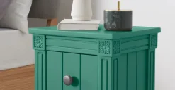 Juego de 2 Mesitas de Noche Vintage Bourbon – Verde