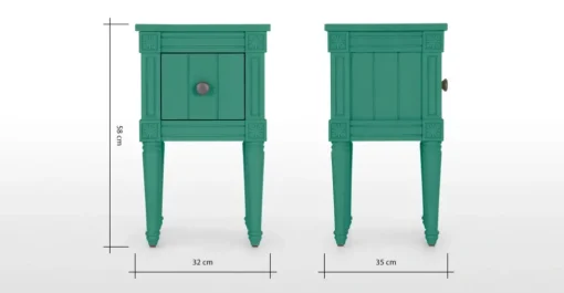 Juego de 2 Mesitas de Noche Vintage Bourbon – Verde