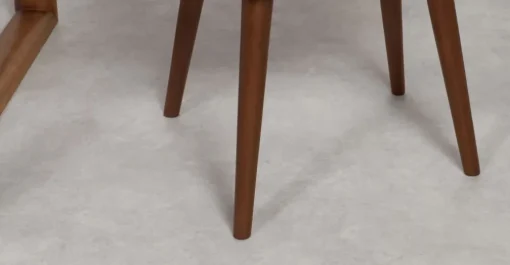 Juego de 2 sillas carver de comedor Lule – Terciopelo azul real y nogal