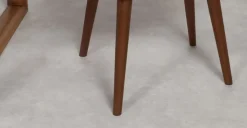 Juego de 2 sillas carver de comedor Lule – Amarillo y nogal