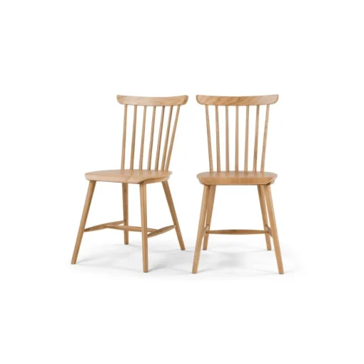 Juego de 2 sillas de comedor Deauville – Roble