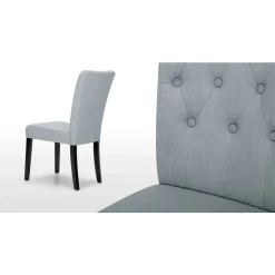 Juego de 2 sillas de comedor Flynn – Gris persa