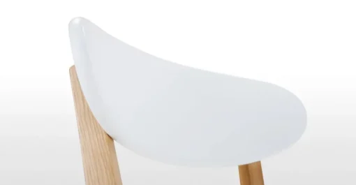 Juego de 2 sillas de comedor Fjord – Roble y blanco