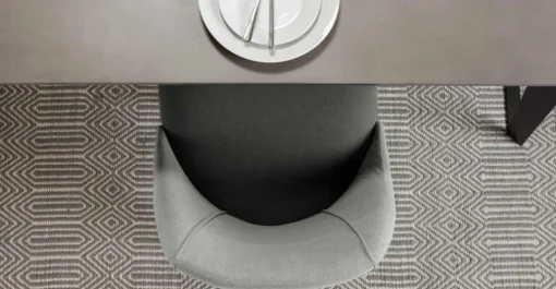 Juego de 2 sillas de comedor Lule – Gris marga y gris granizo