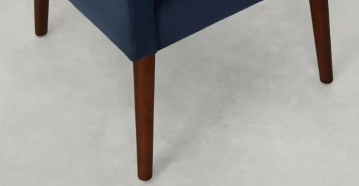 Juego de 2 sillas de comedor Higgs – Terciopelo azul real