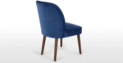 Juego de 2 sillas de comedor Margot – Terciopelo azul eléctrico