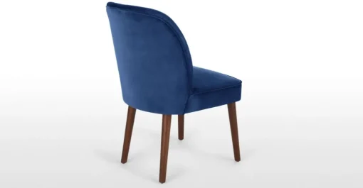 Juego de 2 sillas de comedor Margot – Terciopelo azul eléctrico