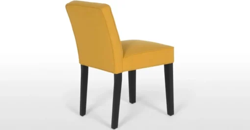 Juego de 2 sillas de comedor Wilton – Amarillo yema y abedul negro