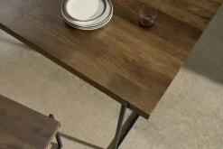 Juego de Bancos y Mesa de Comedor Morland – Roble