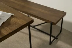 Juego de Bancos y Mesa de Comedor Morland – Roble