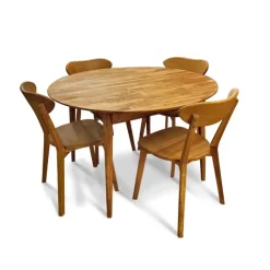 Juego de Comedor 4 Sillas Escandi – Roble Natural