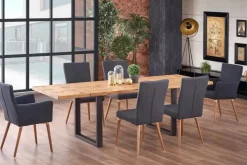 Juego de Comedor Houston – Negro y Gris