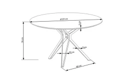 Juego de Comedor Houston – Roble y Negro
