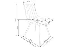 Juego de Comedor Houston – Roble y Negro