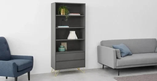 Librería Elona – Gris Carbón