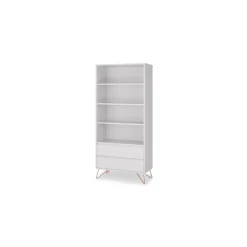 Librería Elona – Gris Claro y Cobre