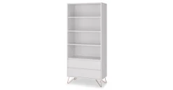 Librería Elona – Gris Claro y Cobre