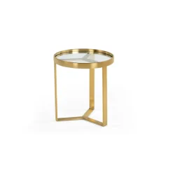 Mesa auxiliar Aula – Cristal y Dorado