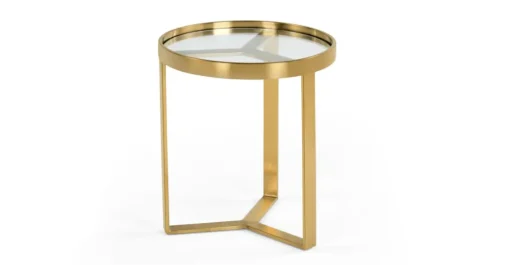 Mesa auxiliar Aula – Cristal y Dorado
