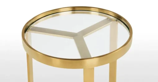 Mesa auxiliar Aula – Cristal y Dorado
