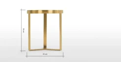 Mesa auxiliar Aula – Cristal y Dorado
