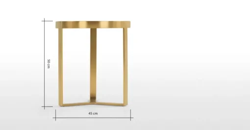 Mesa auxiliar Aula – Cristal y Dorado