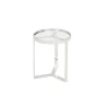 Mesa auxiliar Aula – Cromo y cristal