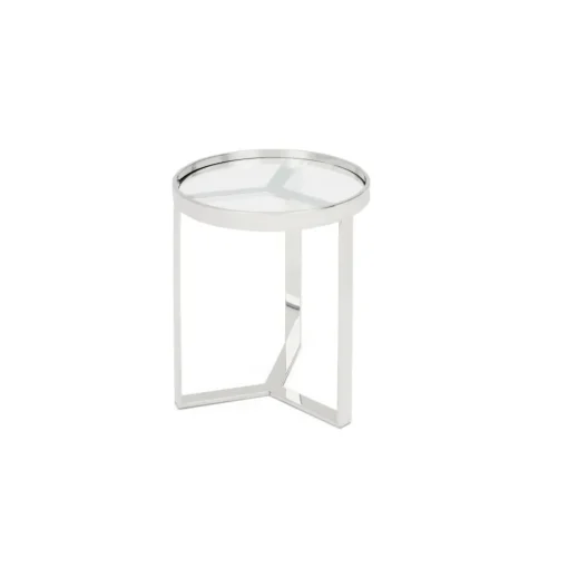 Mesa auxiliar Aula – Cromo y cristal