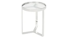 Mesa auxiliar Aula – Cromo y cristal