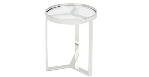 Mesa auxiliar Aula – Cromo y cristal