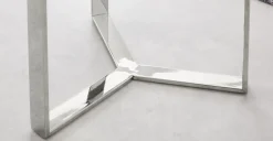 Mesa auxiliar Aula – Cromo y cristal