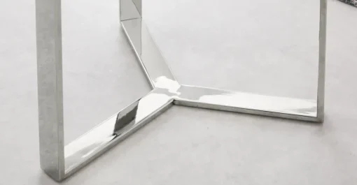 Mesa auxiliar Aula – Cromo y cristal