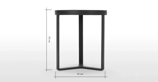 Mesa auxiliar Aula – Negro y gris