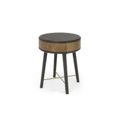 Mesa auxiliar Belgrave con cajón – Roble oscuro