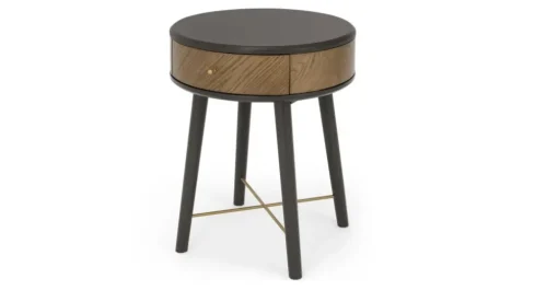 Mesa auxiliar Belgrave con cajón – Roble oscuro