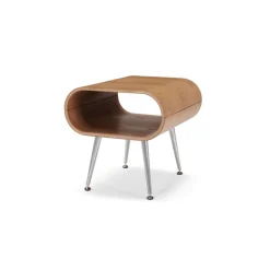 Mesa auxiliar con almacenaje Hooper – Fresno natural