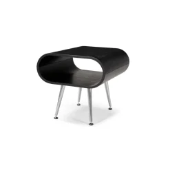 Mesa auxiliar con almacenaje Hooper – Negro