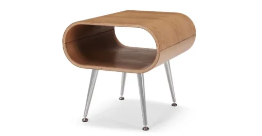 Mesa auxiliar con almacenaje Hooper – Fresno natural