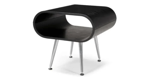 Mesa auxiliar con almacenaje Hooper – Negro