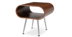 Mesa auxiliar con almacenaje Hooper – Nogal