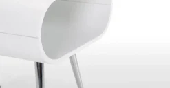 Mesa auxiliar con almacenaje Hooper – Blanco