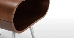 Mesa auxiliar con almacenaje Hooper – Nogal