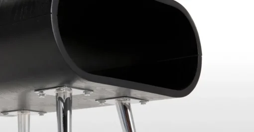 Mesa auxiliar con almacenaje Hooper – Negro