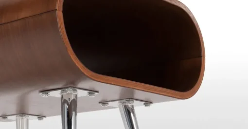 Mesa auxiliar con almacenaje Hooper – Nogal